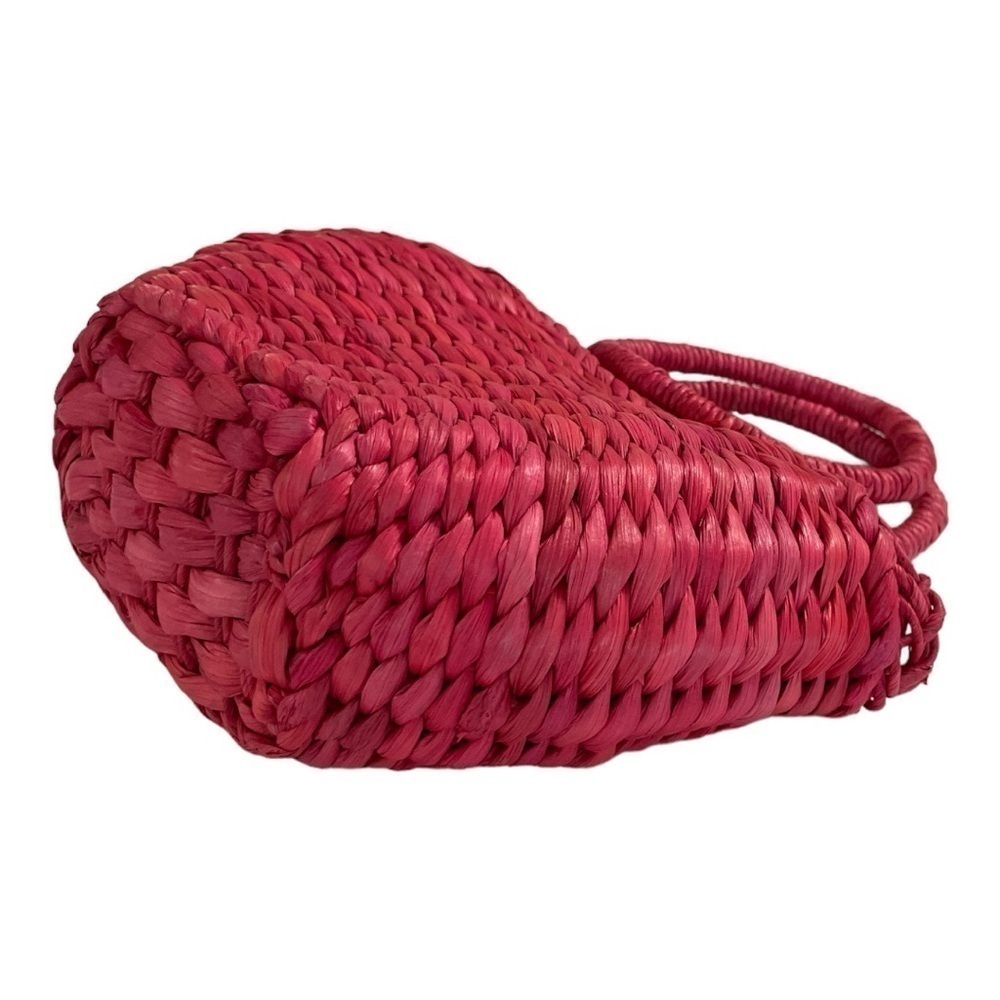 Vtg Mossimo Pink straw handbag / purse / mini
bag. Woven from natural Straw. - Picture 10 of 11